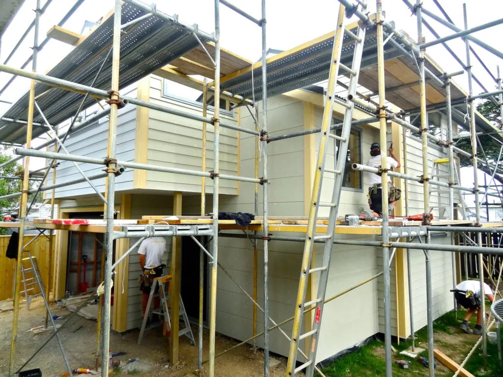 New build under construction in Wellington